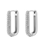 Damen Ohrringe Ohrstecker Zirkon gold silber